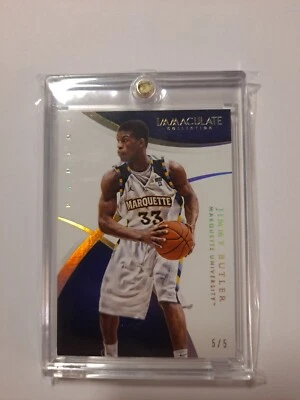 2015 Panini Immaculate Collection Jimmy Butler /5 5/5 Marquette Golden Eagles - Image 1 of 4
