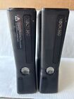2x Xbox 360 S Slim Black Console Only No Hard Drive Parts Only Red Ring