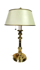 Vintage Tole Lamp Brass Metal Tole Shade by Bombay Company - Picture 1 of 14