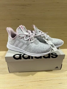 Womens Running Sneaker Slip On Size 5.5 Adidas Cloudfoam Pure 2.0 Gray Pink - Picture 1 of 9