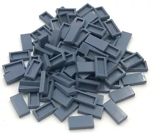 Lego 100 Azulejos Nuevos Azul Arena 1 x 2 Piezas Planas Lisas - Imagen 1 de 1