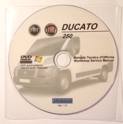 DVD MANUALE OFFICINA FIAT NUOVO DUCATO X 250 - 2.2 JTD - 2.3 JTD - 3.0 JTD - Immagine 1 di 4