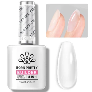 Born Pretty Builder Nail Gel, 8-in-1 Milky White Clear Builder Gel for Nail Apex - Picture 1 of 12