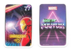 Carte Leclerc 2021 - Révèle ton pouvoir - 077 - Iron Man - Puissance +2 - Picture 1 of 1