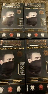 Lot of 4 Face Mask Copper Fit Guardwell Neck Gaiter Charcoal Grey adult one size - Picture 1 of 1