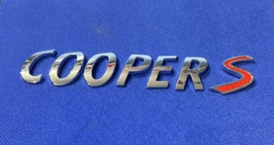 MINI COOPER S - BADGE / EMBLEM - WILL REQUIRE NEW ADHESIVE TO REAR - Picture 1 of 1