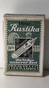 PLUMA DUCHA&Co RUSTICA Nº 650, 1 Gros PLUMA PLUMILLAS, CAJA, JSERLOHN, Alemania, años 30 - Imagen 1 de 13