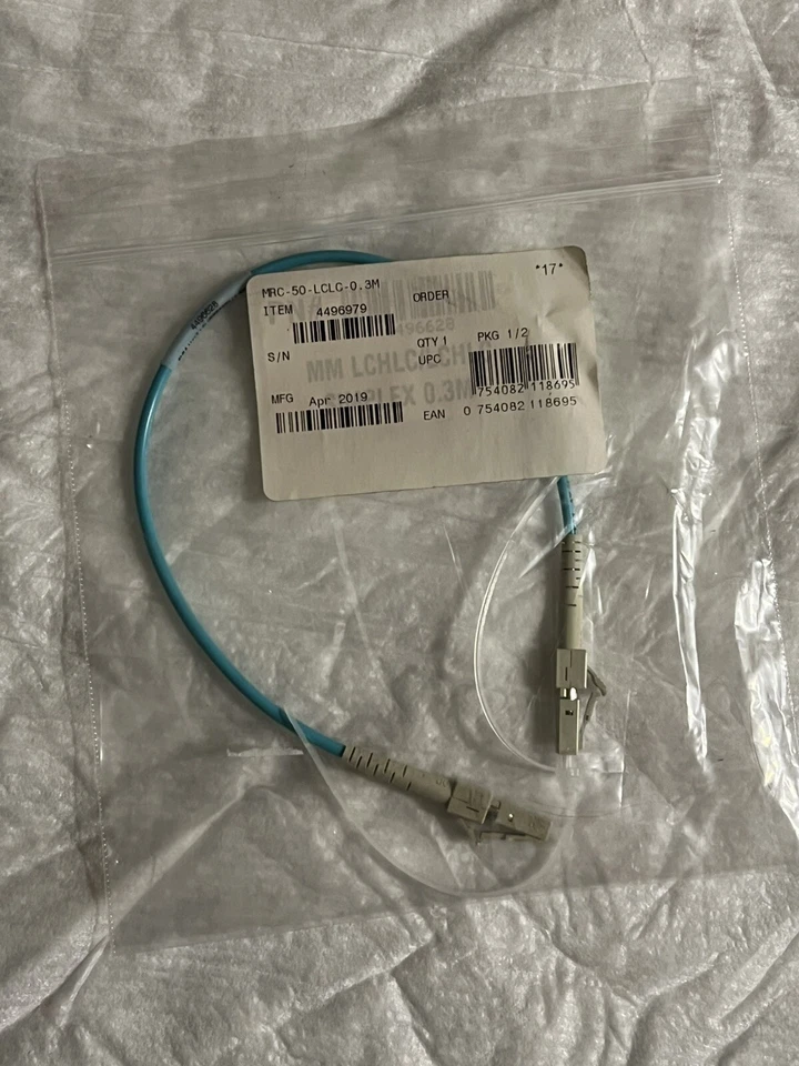 Fluke Networks 4496979 MRC-50-LCLC-0.3M  Test Resistance Cord - New/Old Stk - Image 1 of 1