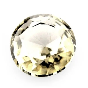 Certified 0.51ct Natural Unheated White Sapphire VVS Clarity 4.52x4.50 mm Round - Picture 1 of 4