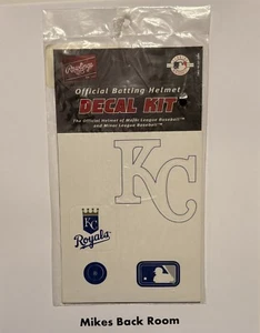 Vintage KANSAS CITY ROYALS RAWLINGS Batting Helmet DECAL KIT NEW Old Stock NIB - Picture 1 of 3