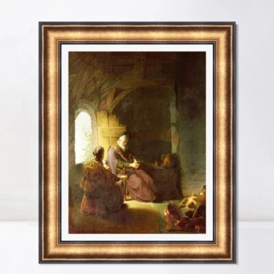 Arte en lienzo enmarcado serie de impresión de giclee #051 por Rembrandt Harmenszoon van Rijn Foto 1 de 4