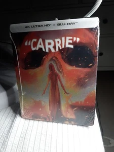 CARRIE. 1976. STEELBOOK.4K UHD+ Blu-ray.3 Disc.Brand New,Sealed.Reg Free,A - Picture 1 of 10