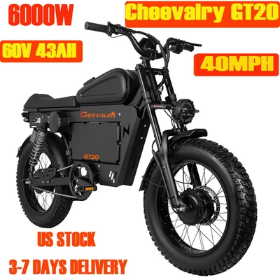 Moto eléctrica todo terreno CHEEVALRY GT20 20 pulgadas Fat Tire 60V 43AH Foto 1 de 4
