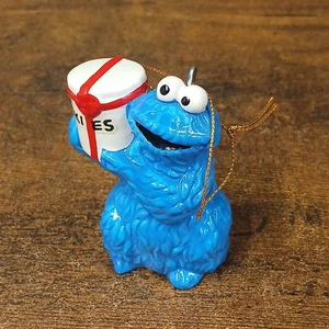 "Estatuilla de monstruo galleta adorno navideño vintage de Plaza Sésamo 1980 3"" de alto" - Imagen 1 de 6
