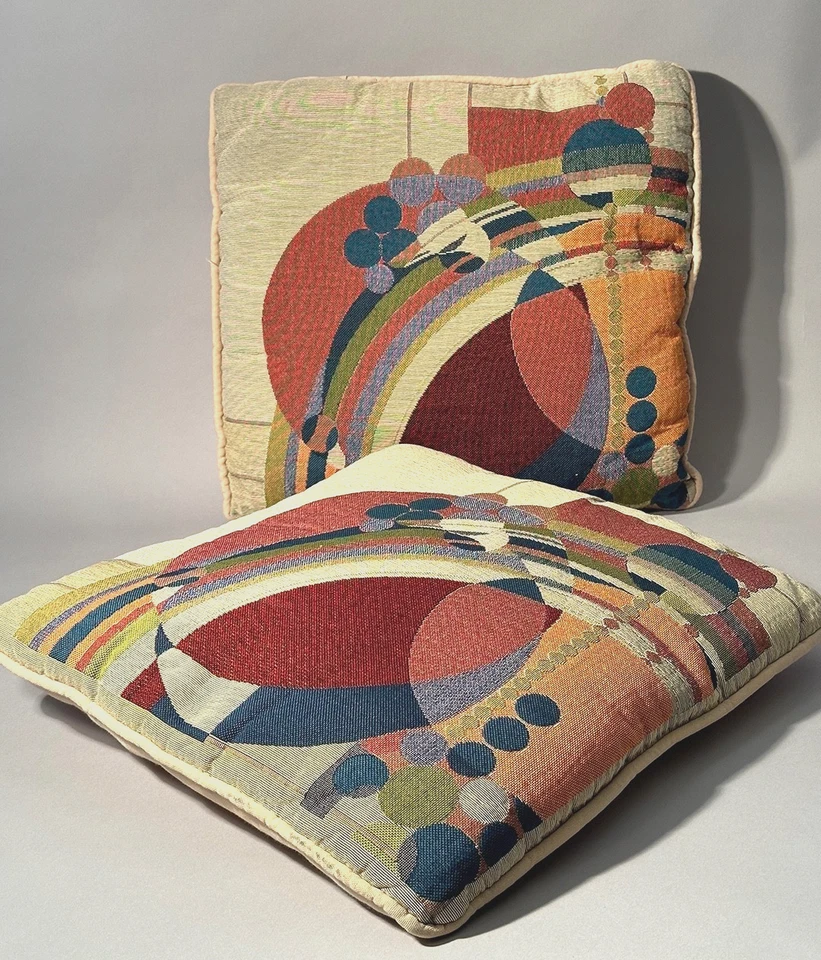 RARE Frank Lloyd Wright Designed Throw Pillows—March Balloons NICE! - Image 1 of 4