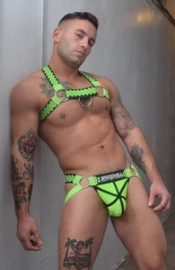 Breedwell Neok Green Hex Bulldog Harness Twink Extra Small XS - Picture 1 of 6