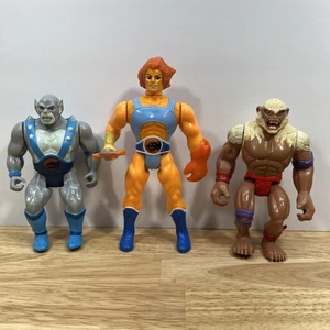 Lote De 3 Juguetes De Colección 1985 Thundercats Lion-o Panthro Monkian Mutant T. Wolf LJN - Imagen 1 de 11