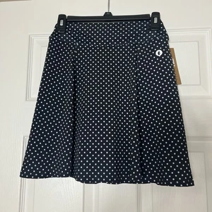 NUEVO CON ETIQUETAS Dona Jo Mujer Negro/Blanco Estampado Lunares Tenis/Golf Skort Talla 1 (S) - Imagen 1 de 4