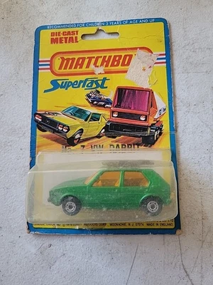 Matchbox Superfast # 7 verde VW Rabbit (VW GOLF) MB 7-C2 Foto 1 de 4