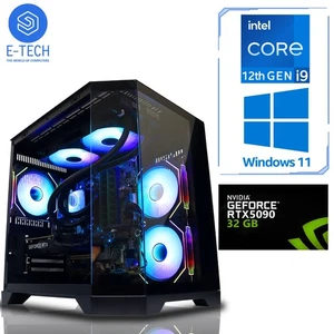 Gaming PC Intel i9 12900KF 64GB DDR5 32GB NVIDIA RTX 5090 2TB M.2 SSD Windows 11 - Picture 1 of 13