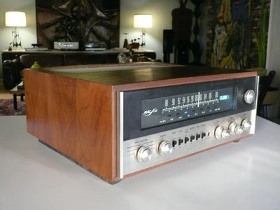 Receptor estéreo de tubo McIntosh MAC 1700 DE COLECCIÓN, estuche de nogal amplificador para audiófilos Foto 1 de 4