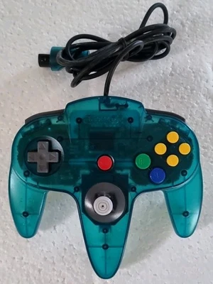 Nintendo 64 Controller Clear Blue Control Pad n64 Japan [ Pad Loose ]  - Image 1 of 2