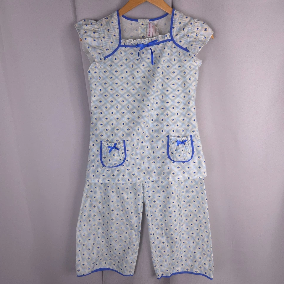 Pijama American Girl Niñas L 14 16 Molly Floral Top Pantalones Retirado Lazo Prendas para dormir Foto 1 de 4