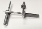Grey Exploding Pop Rivets 3/16" Tri-Fold Small Aluminum Head Steel Mandrel .0...