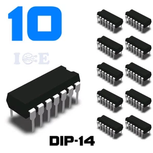 Amplificador operativo TL074CN TL074 cuádruple FET bajo ruido IC TI DIP-14 10 piezas - Imagen 1 de 2