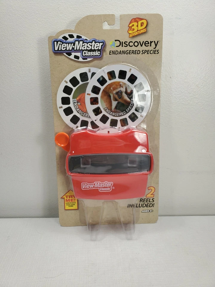 Basic Fun View Master Classic Viewer with Reels Discovery Endangered Species NEW - Image 1 of 2