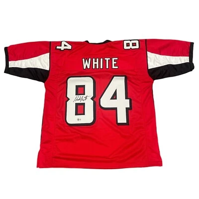 Roddy White Signed Atlanta Falcons Custom Jersey Beckett Witness BAS COA - Image 1 of 3