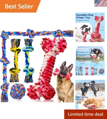 Indestructible Dog Chew Toys for Aggressive Chewers - 5 Pack for Large Breeds - Image 1 of 4