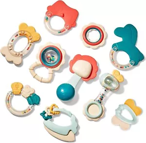 H&E Baby Toys 0-6 Months - Baby Rattles Teething Toys for Babies 0-6 Months - Picture 1 of 9