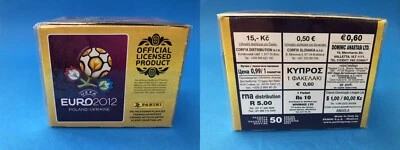 Panini WC WM Euro 2012 International 1 Box Display 50 Bustine Pack 250 stickers - Immagine 1 di 4