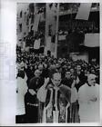 1967 Press Photo Pope Paul Vi Blesses Crowd At St Ippolito Church In Rome