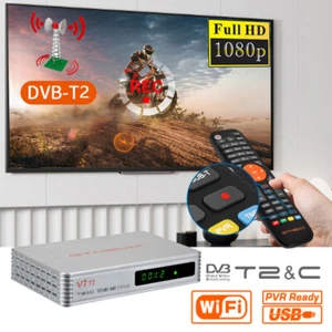 FHD 1080P DVB-T/T2 Kabel Terrestrial Receiver HDMI USB WiFi Digital TV Tuner Box - Bild 1 von 11