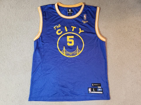 Golden State Warriors Baron Davis City 1966 1967 Hardwood Classics Reebok Jersey Cover