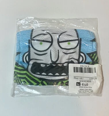 Lot 16 Rick And Morty Reusable Face Masks Washable Cotton Icon Cartoon Funny New - Image 1 of 3