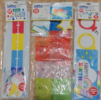 Lot Of 3 Teachers Toolbox Classroom Sets New With Tags - Image 1 of 4