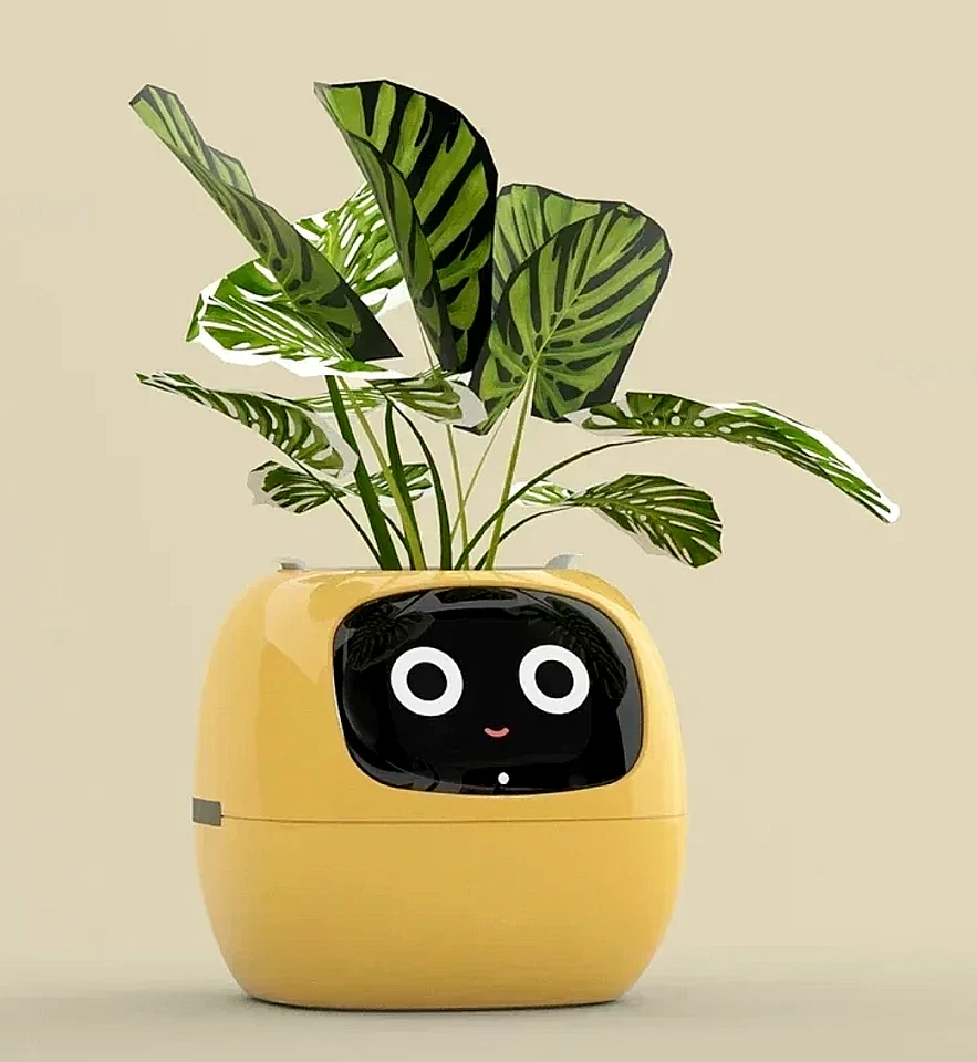 🌿 Embrace Plant Parenthood: AI-Powered Smart Planter for Your Plants! 🌱 yellow - Image 1 of 4