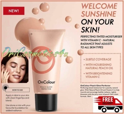 Oriflame OnColour Peach Glow Perfector - Getönte Feuchtigkeitscreme mit Vitamin C