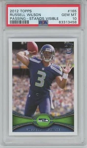 2012 Topps #165 Russell Wilson RC Rookie Card Seattle Seahawks PSA 10 - Picture 1 of 1