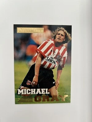 Michael Gray Sunderland 1996/97 Merlin Premier Gold Base Card Number 135 - Image 1 of 2