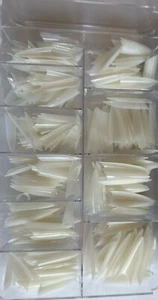 TIPS STILETTO LONG Natural CON 500PC Ultimo 413875 - Picture 1 of 4