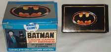 VINTAGE BATMAN THE MOVIE TOPPS TRADING CARDS SET & 1989 MOVIE PLAYING CARDS
