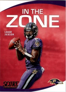 Lamar Jackson 2020 Score In the Zone #IZ-LJ Baltimore Ravens Insert Card NFL MVP - Bild 1 von 2
