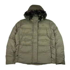 Nike ACG Puffer Jacket Gold Womens Coat Deadstock Vintage Down Winter Outdoor - Picture 1 of 4