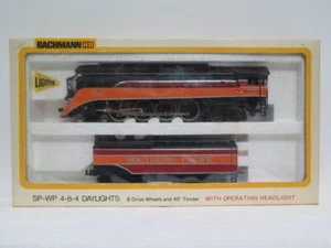BACHMANN HO SCALE 4-8-4 SOUTHERN PACIFIC "DAYLIGHT" LOCOMOTIVE & TENDER - Picture 1 of 24