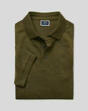 Charles Tyrwhitt Pique Polo Herren Poloshirt T-Shirt Kragen dunkelgrün 2XL