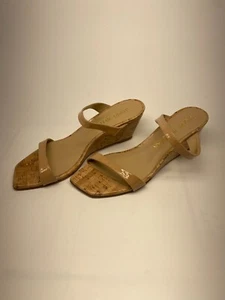 Stuart Weitzman Womens Aleena 50 Wedge Adobe Strap Wedge Sandal Sz 11 - Picture 1 of 10